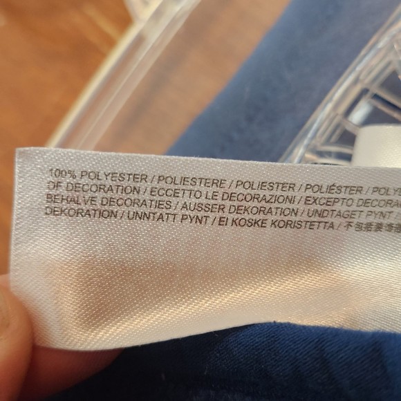 Vintage Disney Goofy Navy Blue Casual Quarter Zip Fleece Jacket Size Small - Picture 4 of 5